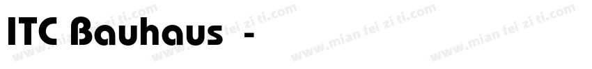 ITC Bauhaus字体字体转换